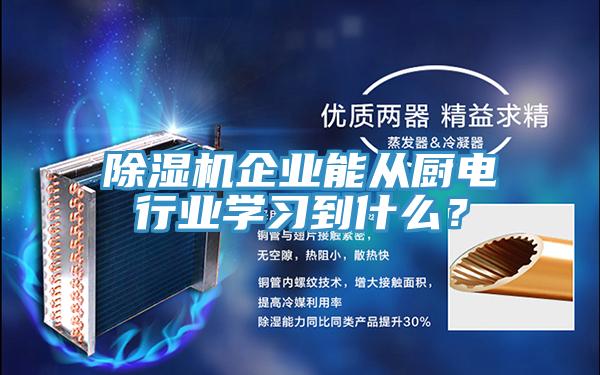 除濕機企業(yè)能從廚電行業(yè)學(xué)習(xí)到什么？