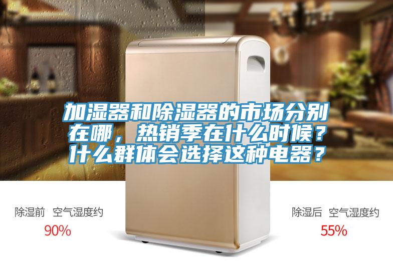 加濕器和除濕器的市場分別在哪，熱銷季在什么時候？什么群體會選擇這種電器？