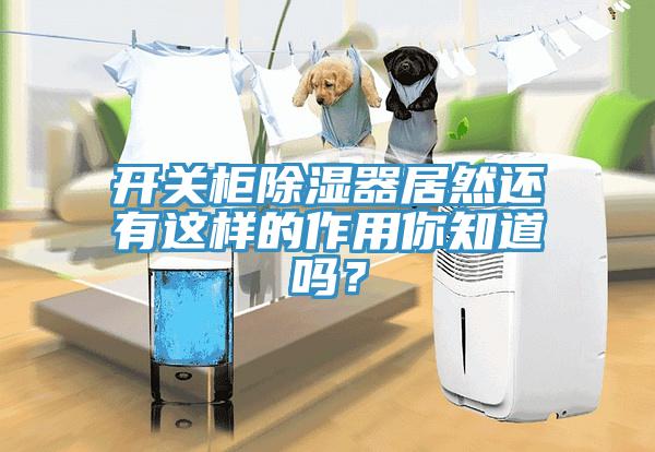 開關柜除濕器居然還有這樣的作用你知道嗎？