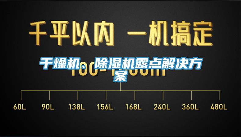 干燥機、除濕機露點解決方案