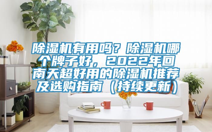 除濕機有用嗎？除濕機哪個牌子好，2022年回南天超好用的除濕機推薦及選購指南（持續(xù)更新）